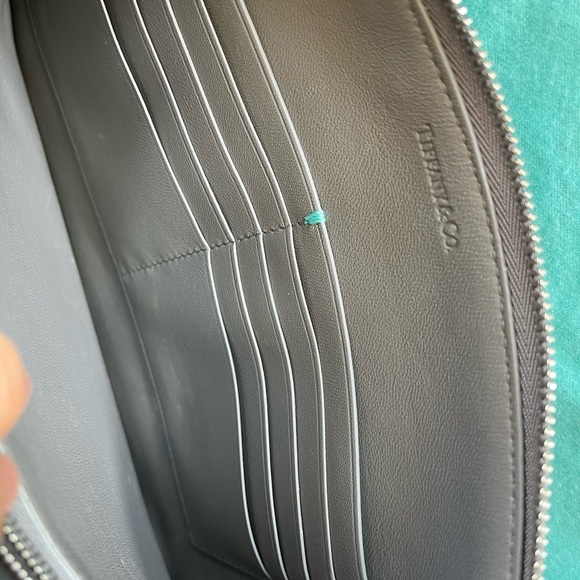 Tiffany & Co leather zip clutch - Picture 8 of 9